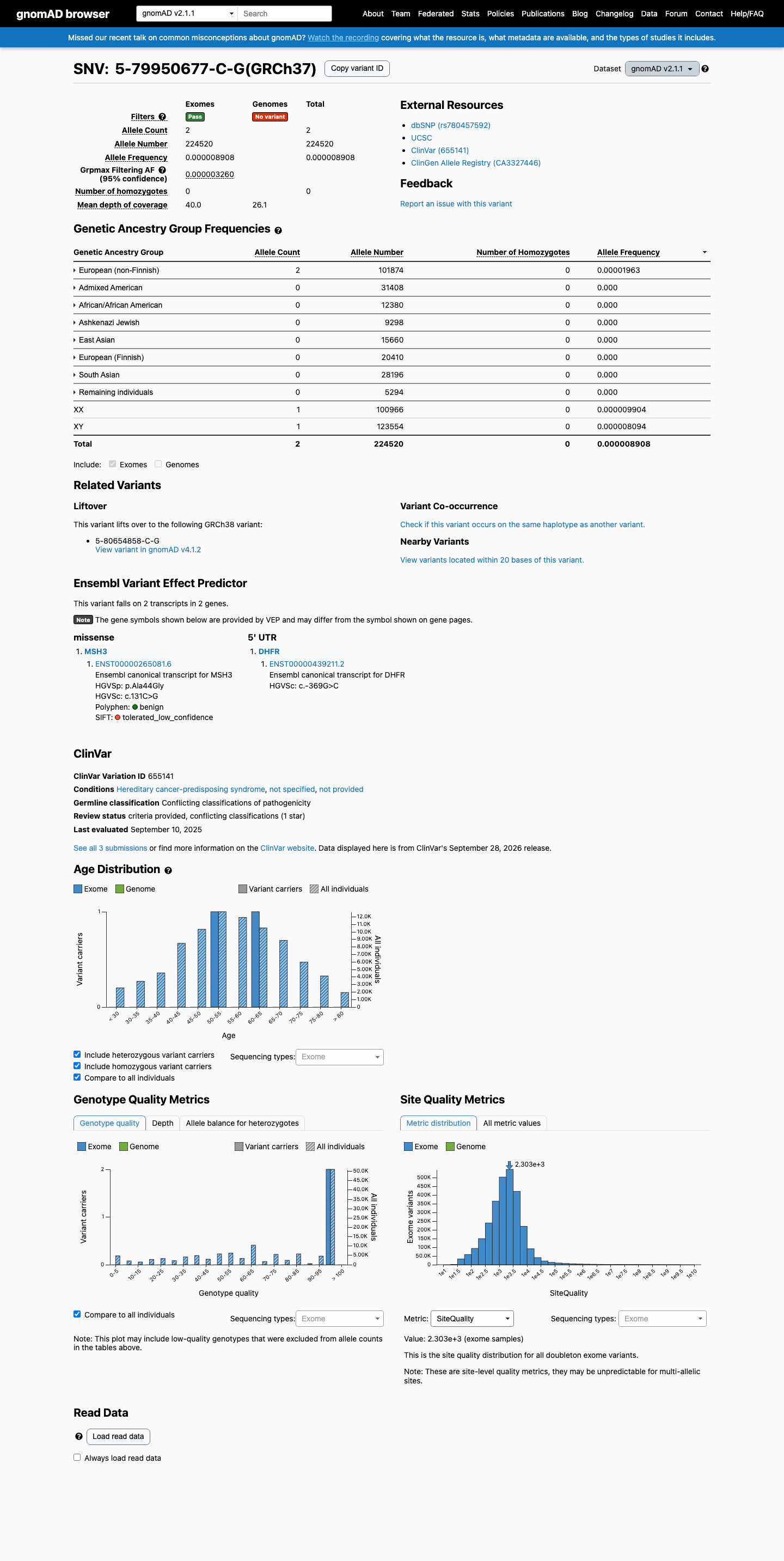 gnomAD v2.1 screenshot