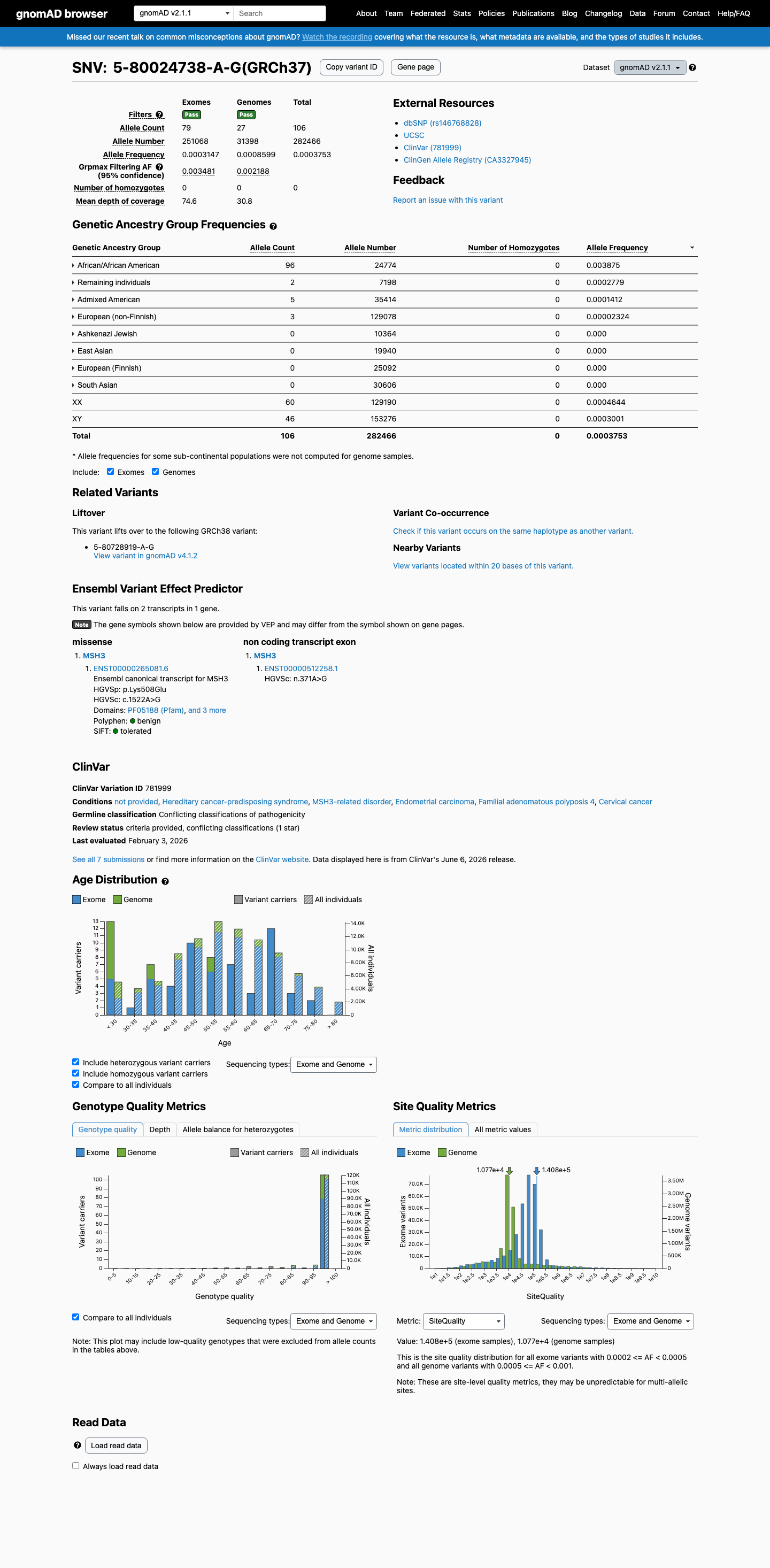 gnomAD v2.1 screenshot