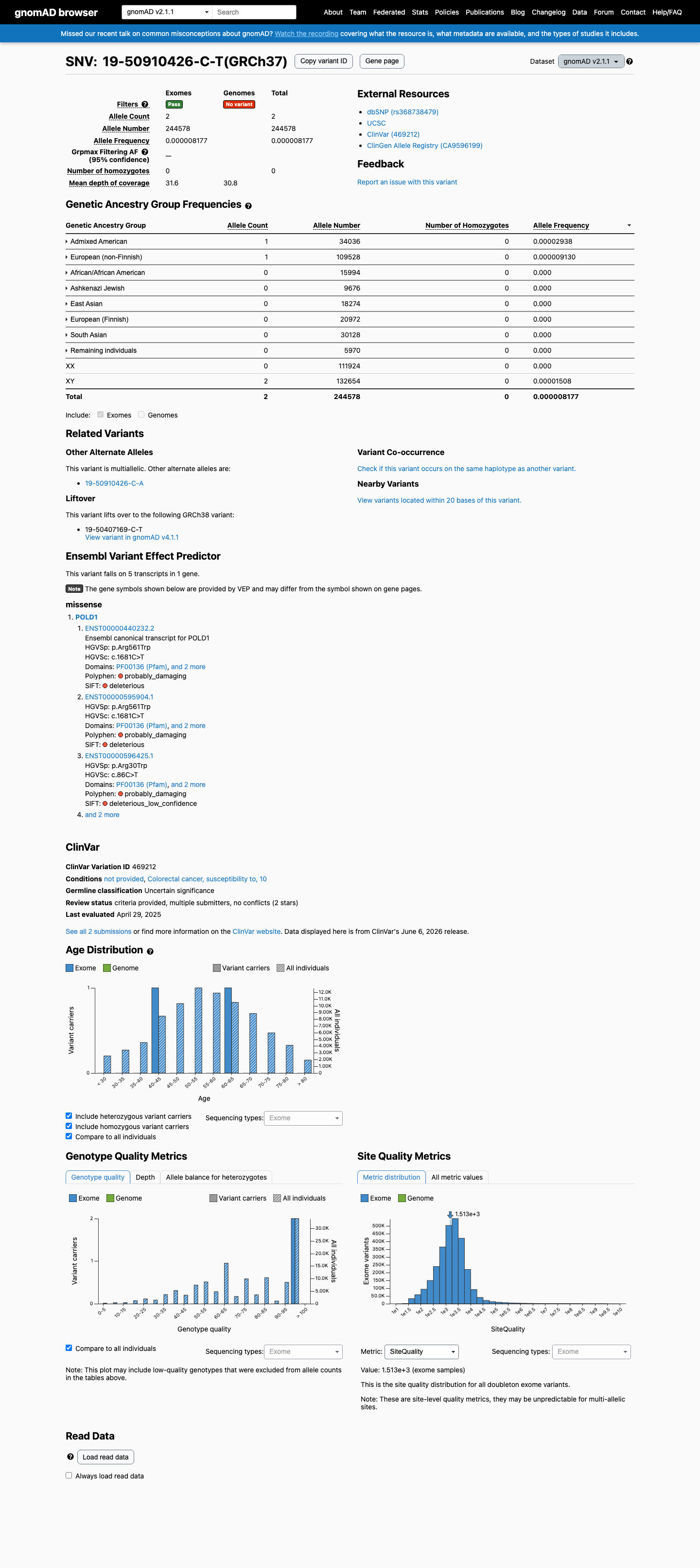 gnomAD v2.1 screenshot
