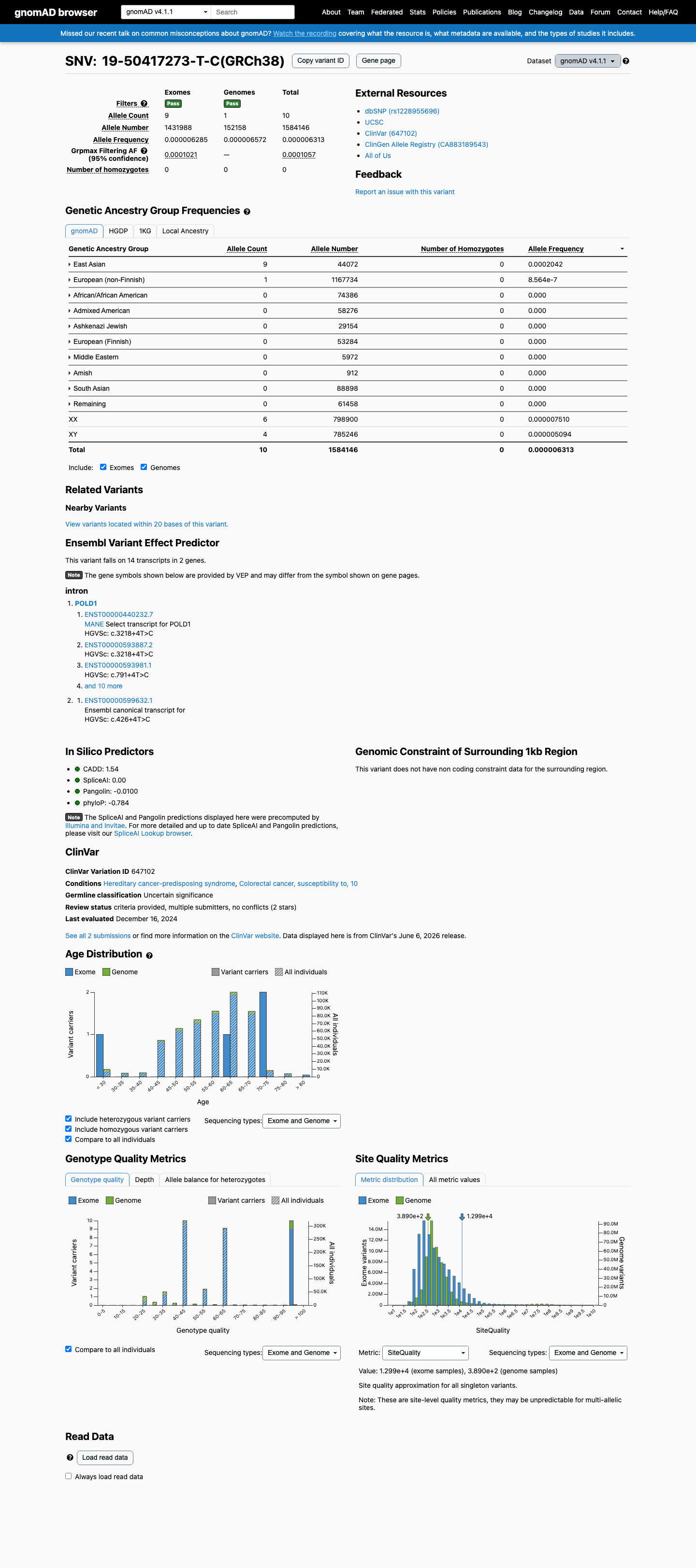 gnomAD v4.1 screenshot