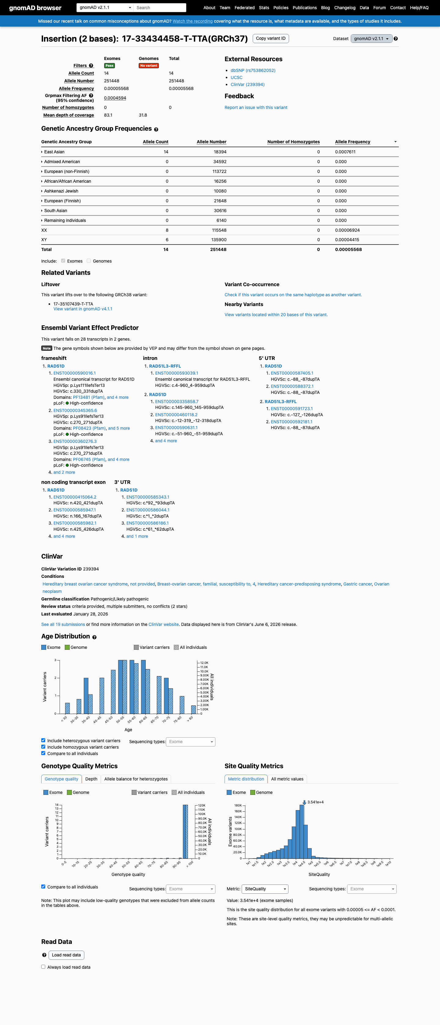 gnomAD v2.1 screenshot