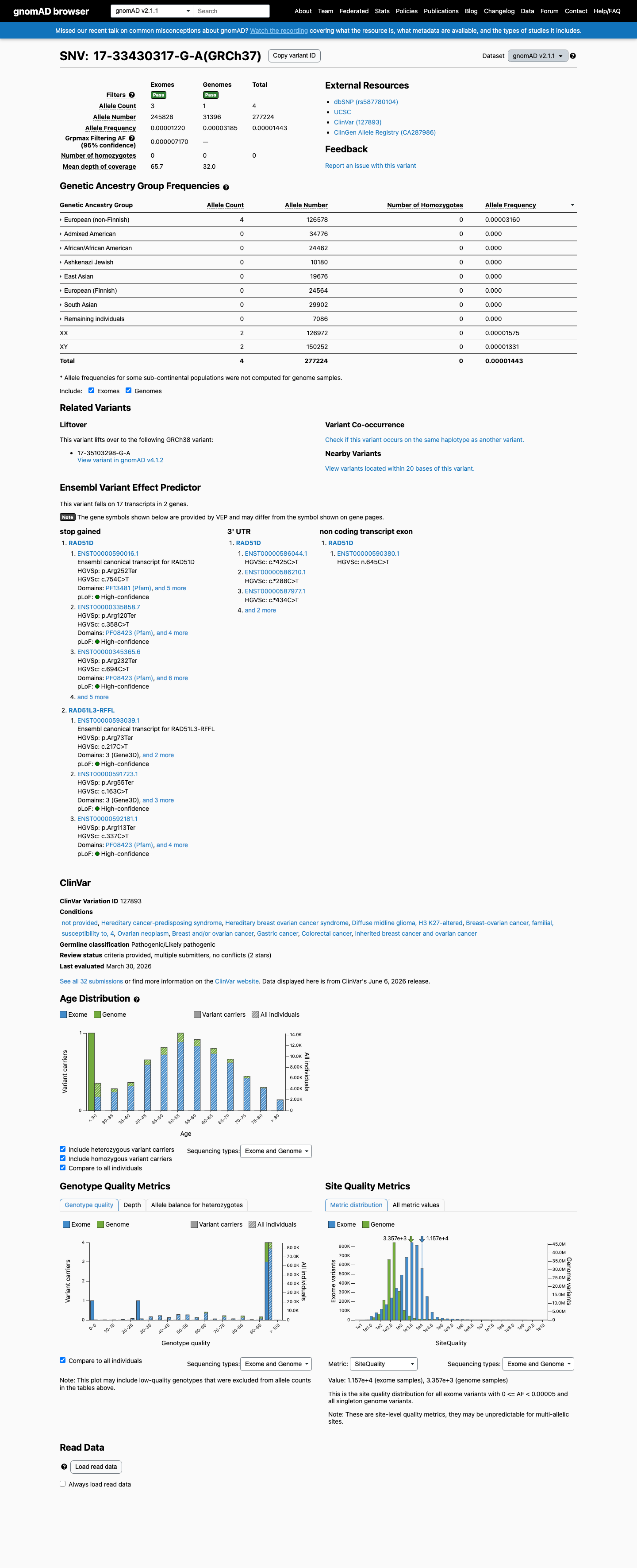gnomAD v2.1 screenshot