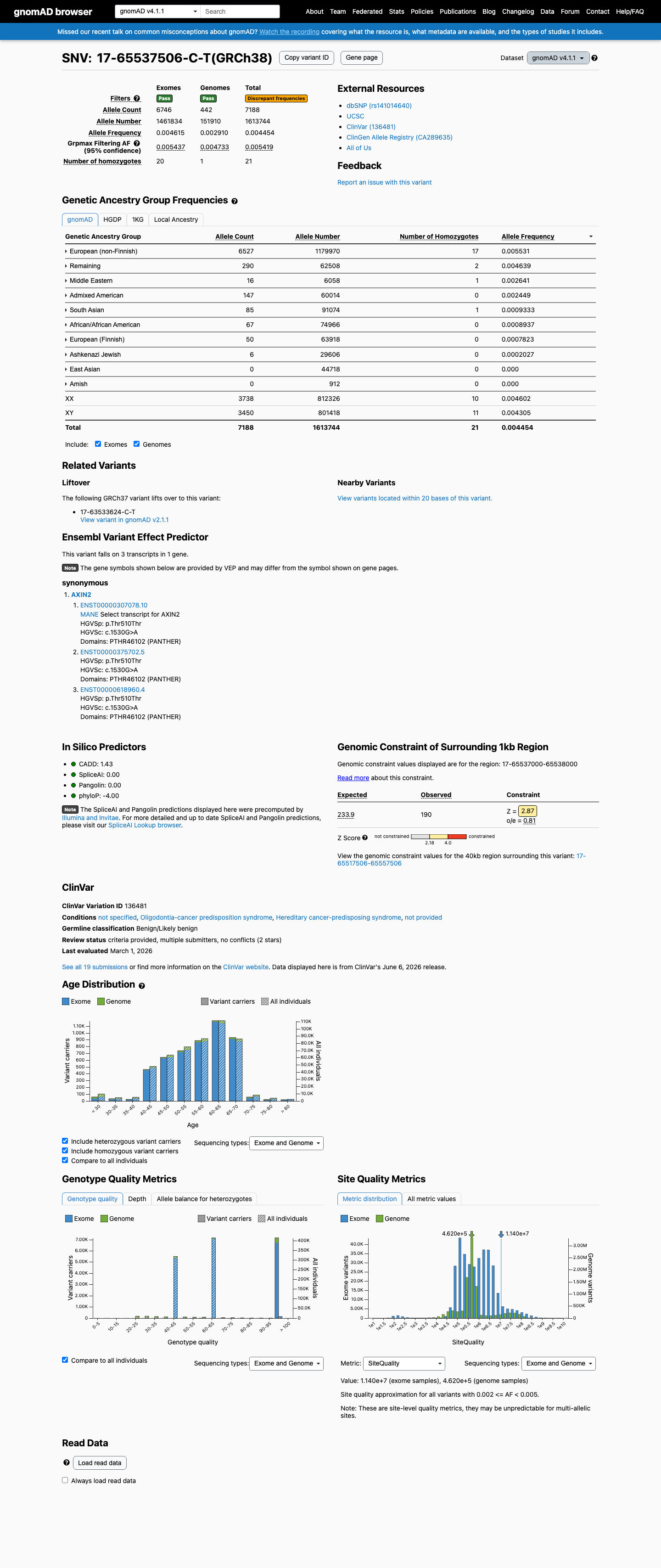 gnomAD v4.1 screenshot