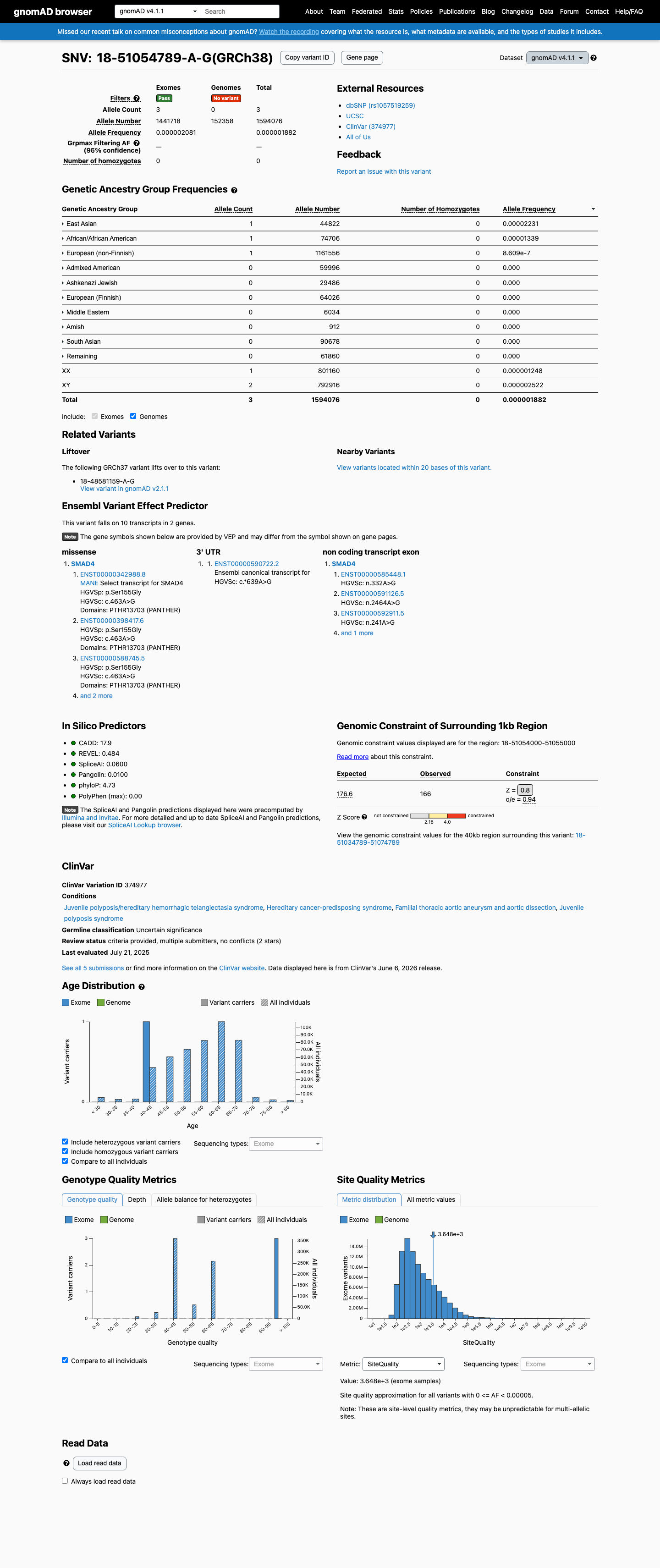 gnomAD v4.1 screenshot
