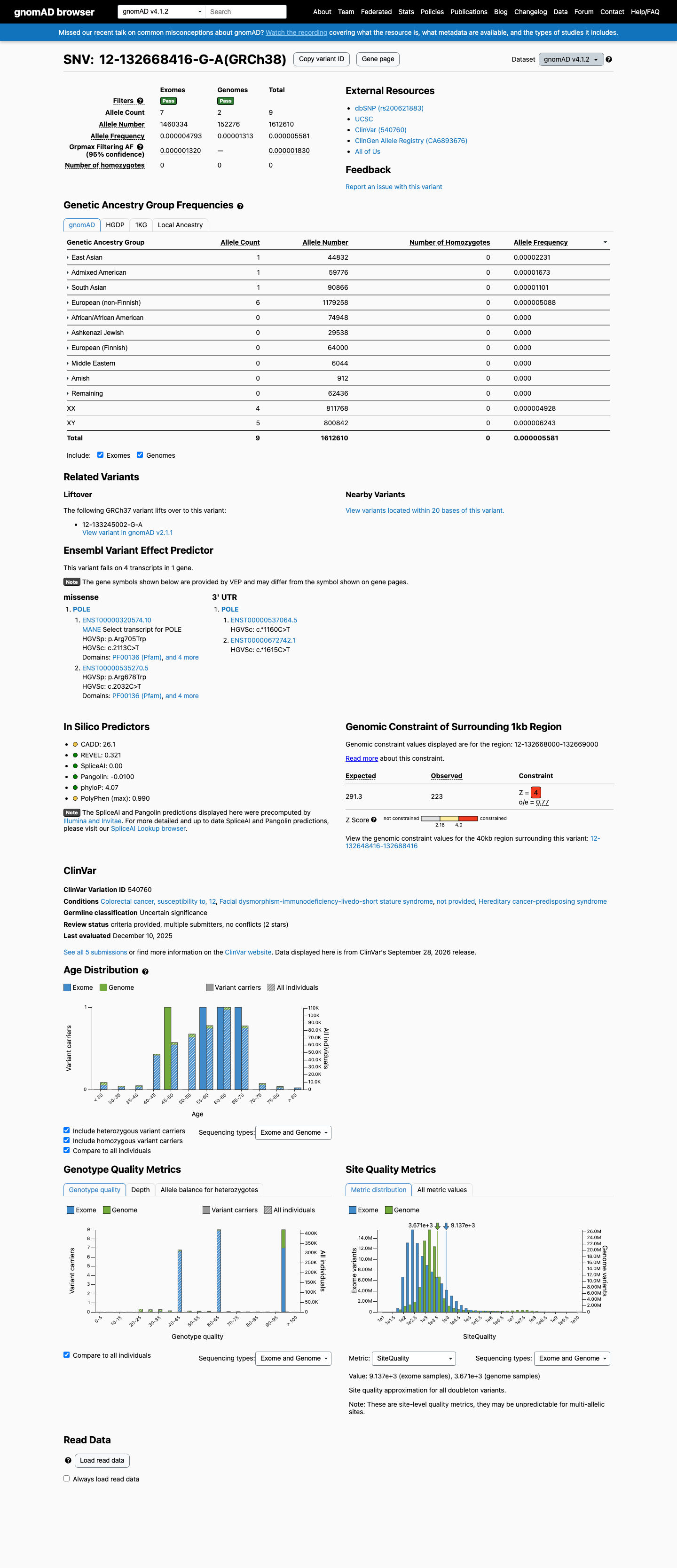 gnomAD v4.1 screenshot