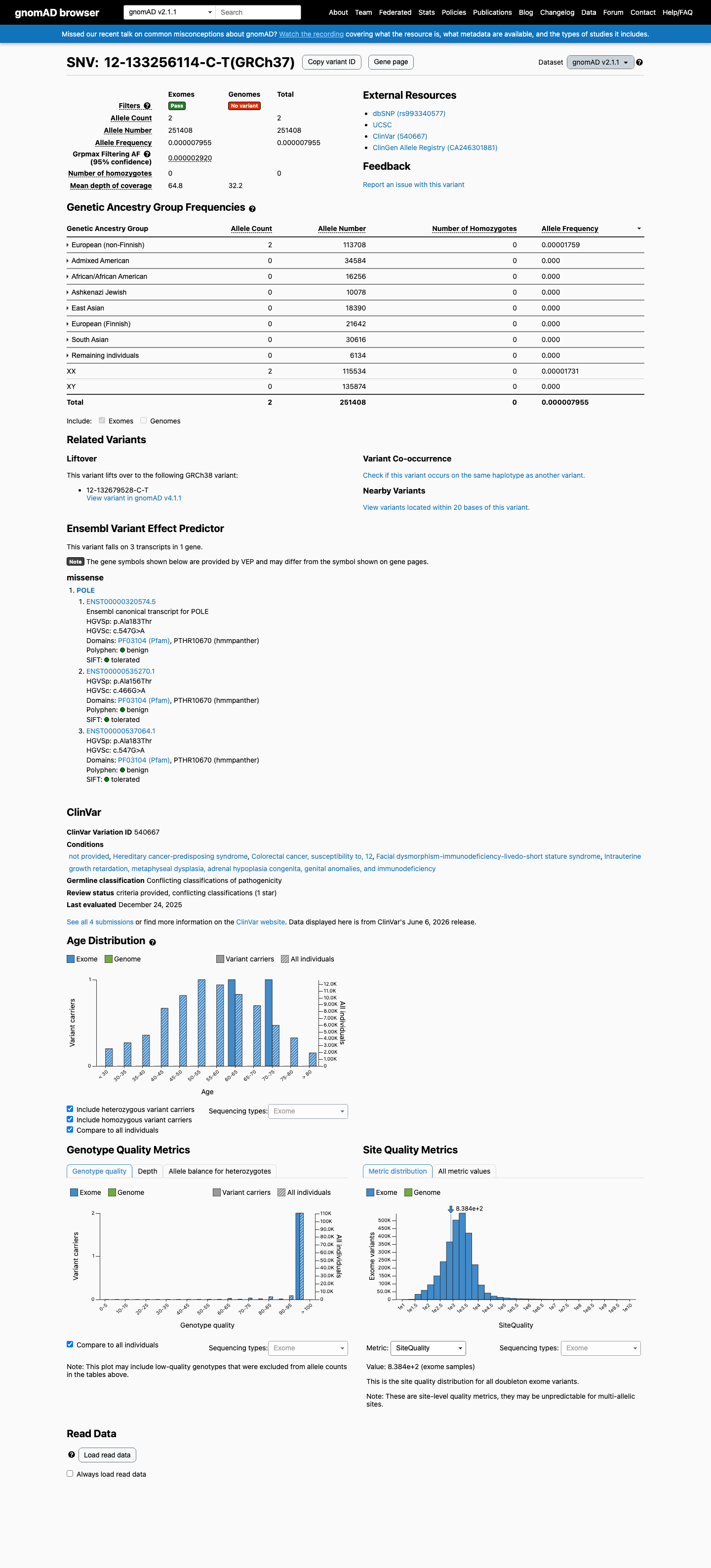 gnomAD v2.1 screenshot