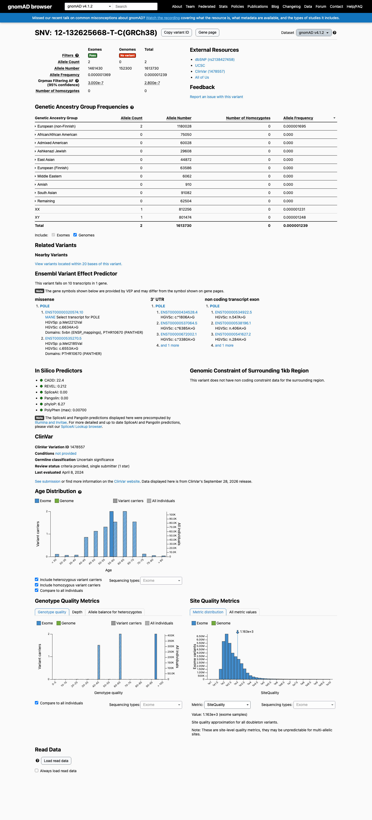 gnomAD v4.1 screenshot