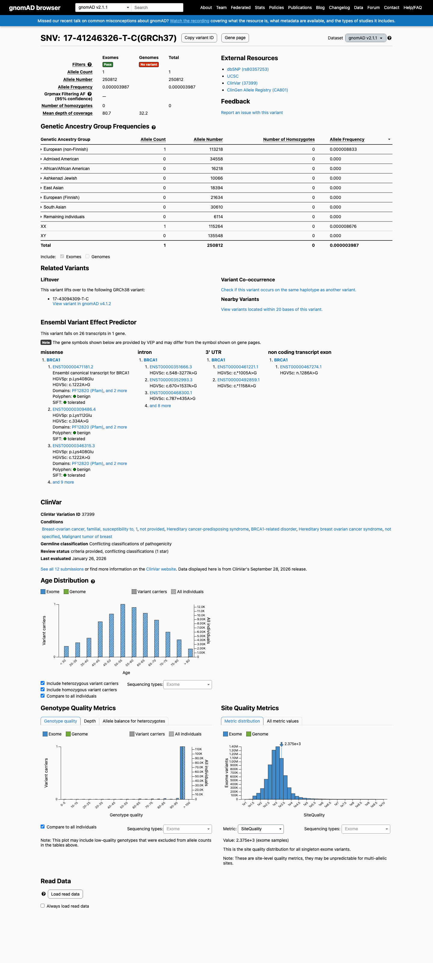 gnomAD v2.1 screenshot
