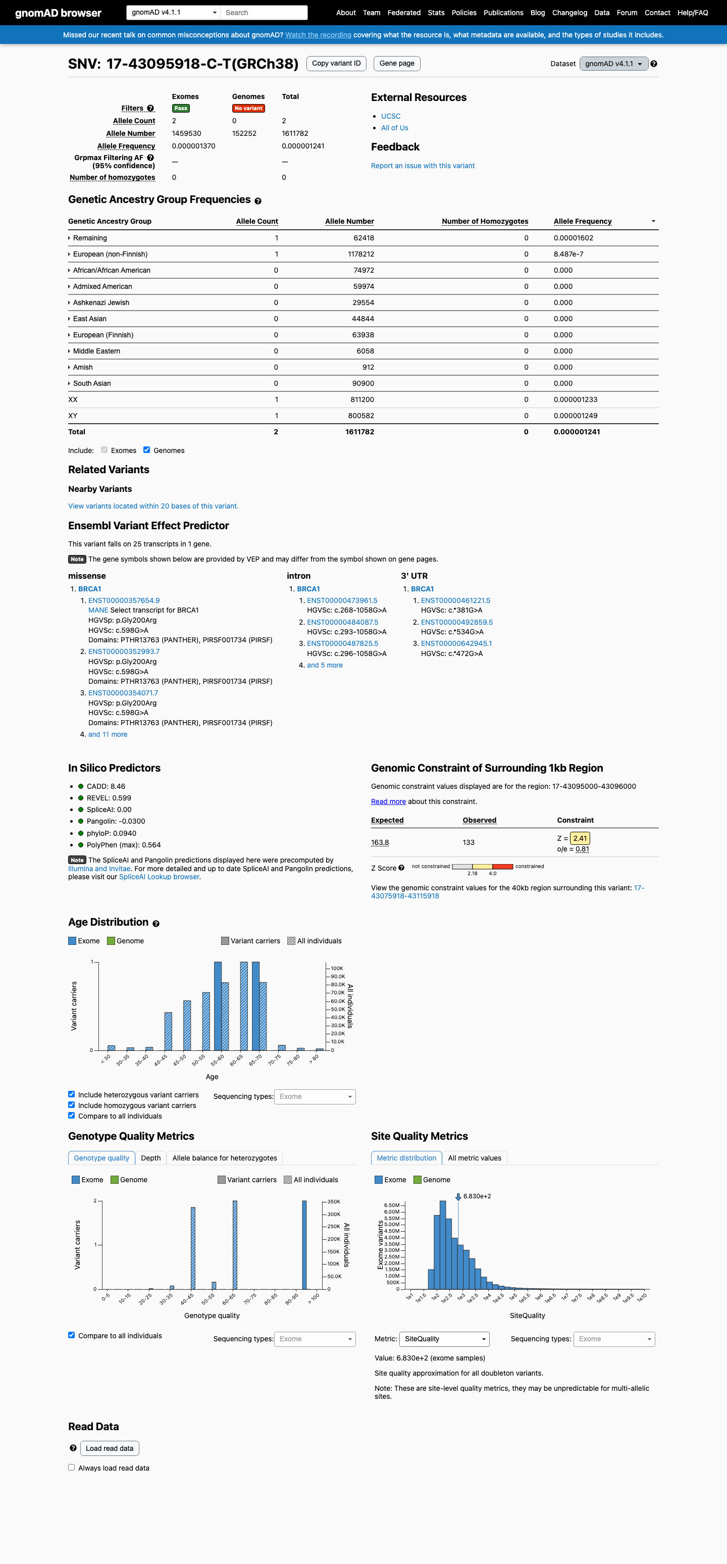 gnomAD v4.1 screenshot