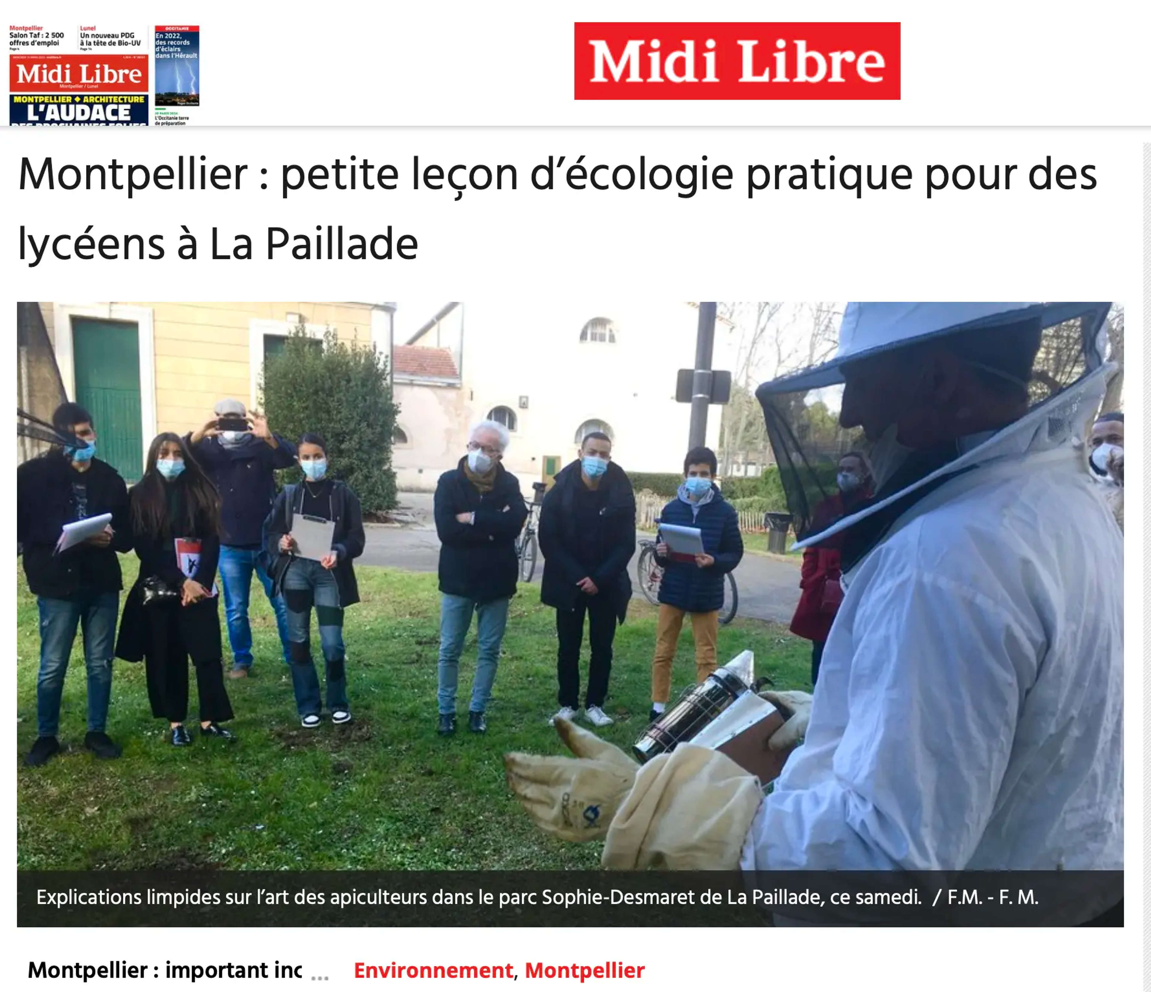 Nouvel article du Midi Libre sur Plume & Compas, soutien scolaire à Montpellier et Sète