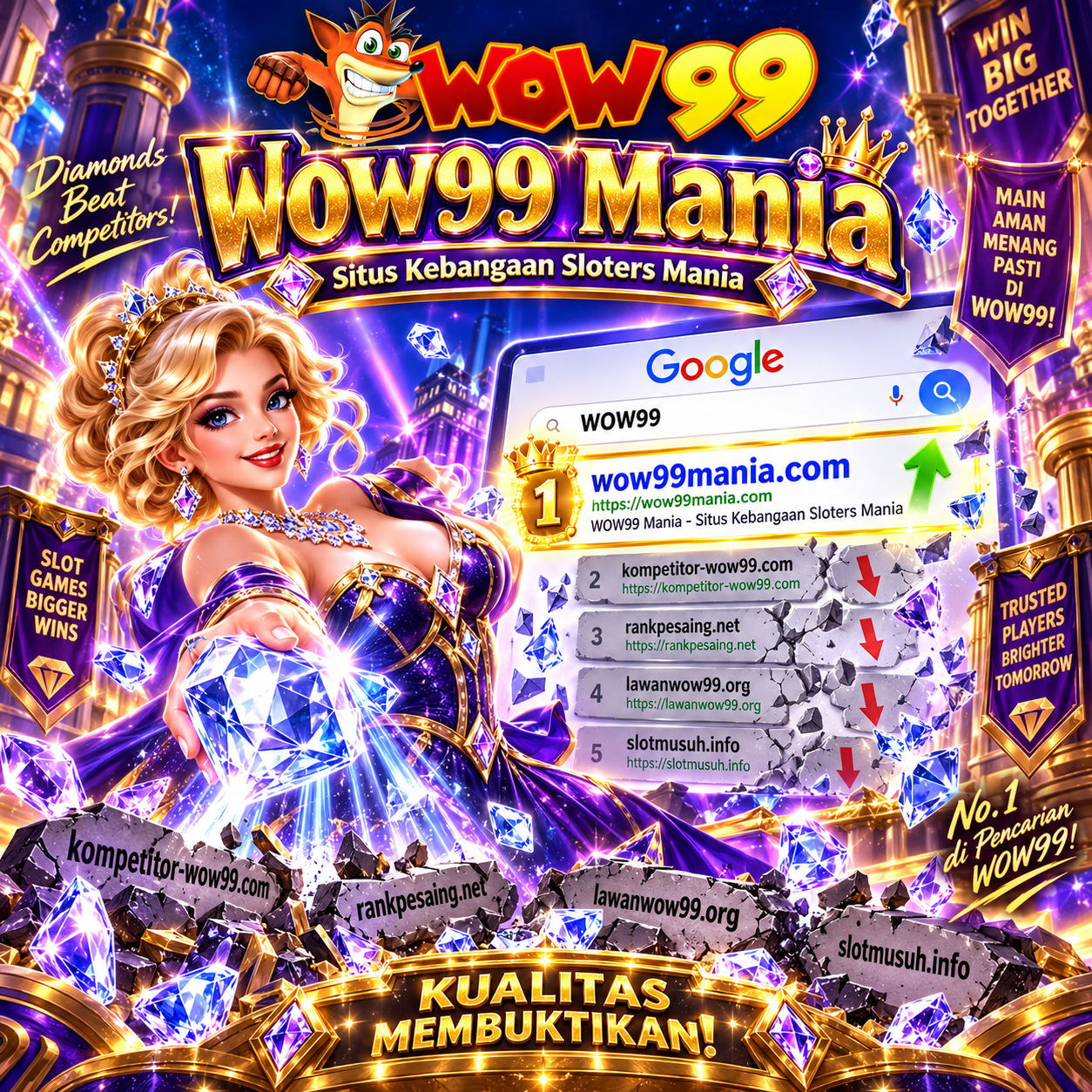WOW99 💫 Situs Kebanggaan Para Gamer Online Mania Paling Banyak Dikunjungi by Hey siriusly