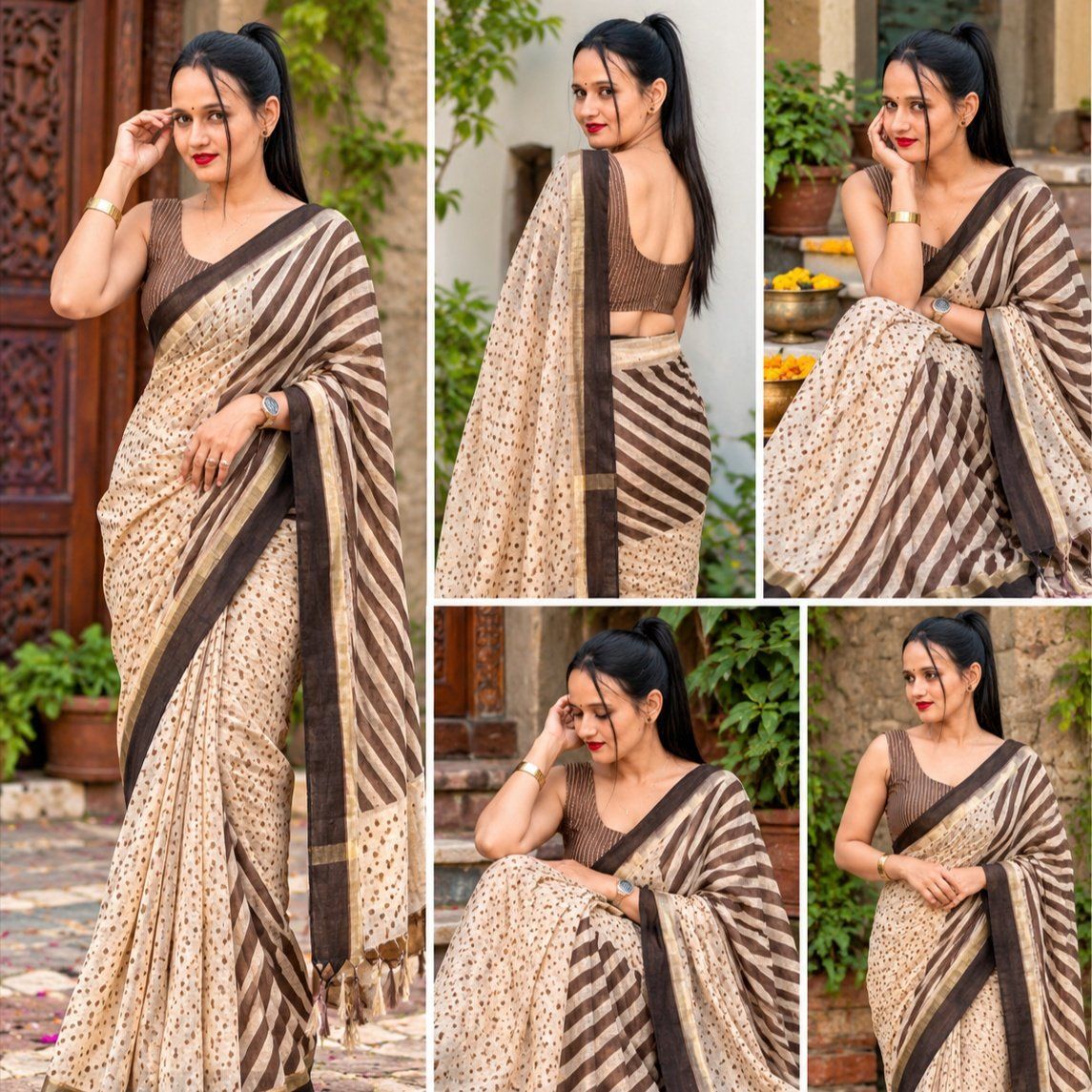 Cotton Linen Sarees