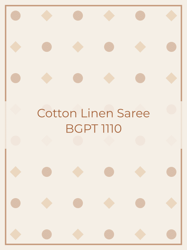 Cotton Linen Saree BGPT 1110