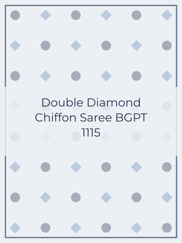 Double Diamond Chiffon Saree BGPT 1115
