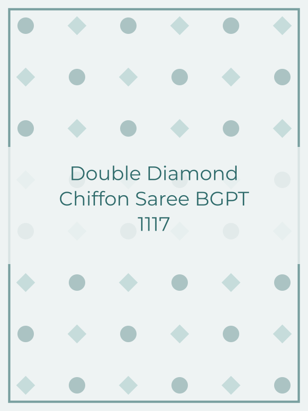 Double Diamond Chiffon Saree BGPT 1117