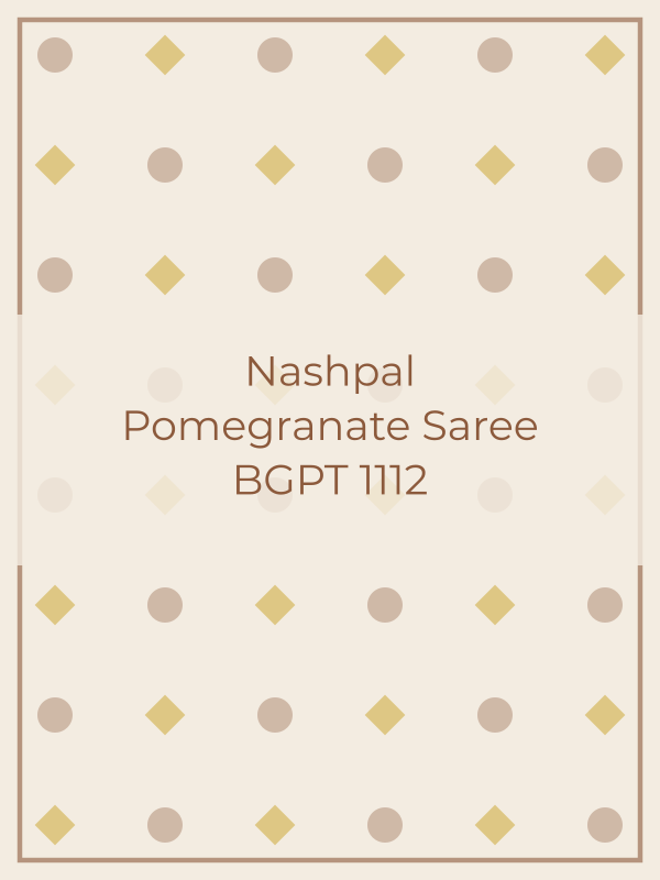 Nashpal Pomegranate Saree BGPT 1112