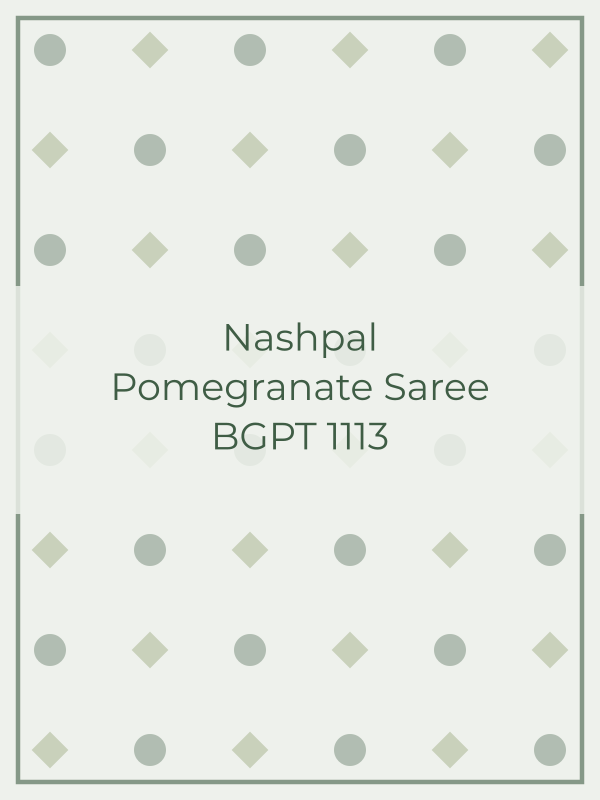 Nashpal Pomegranate Saree BGPT 1113