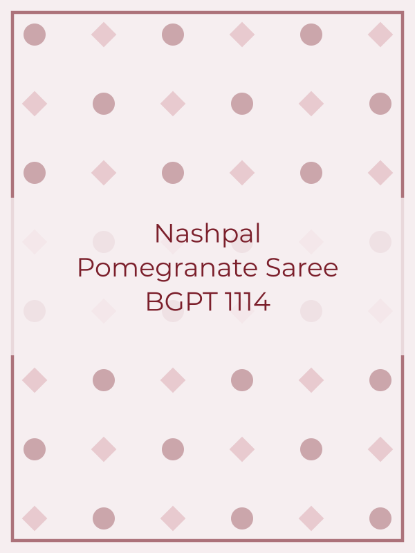 Nashpal Pomegranate Saree BGPT 1114