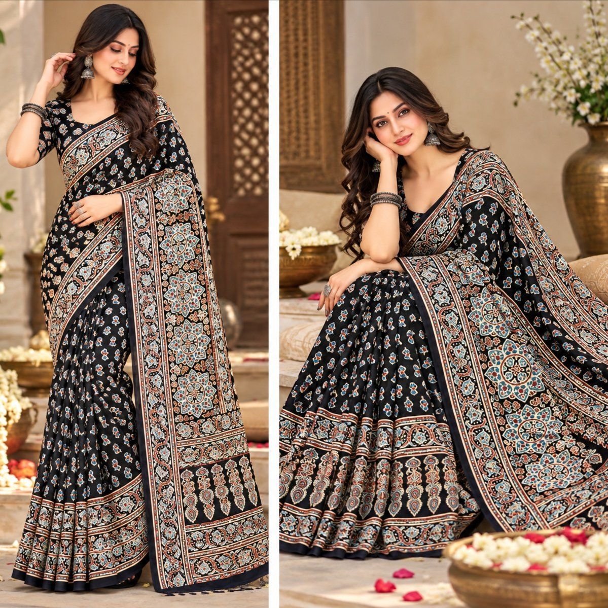 modal silk saree - Photo 1