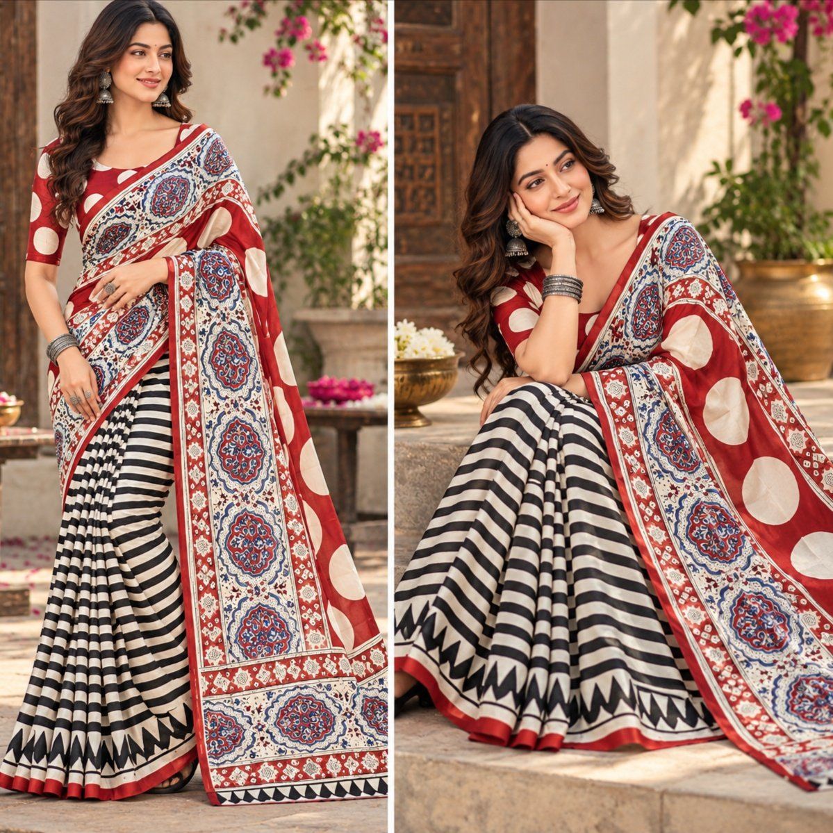Modal Silk Saree - Photo 1