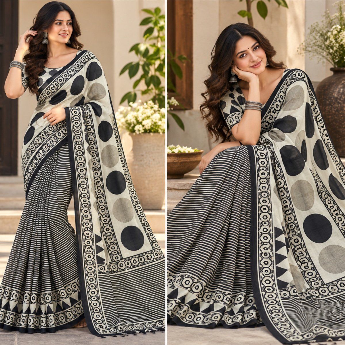 Model Silk Saree - Photo 1