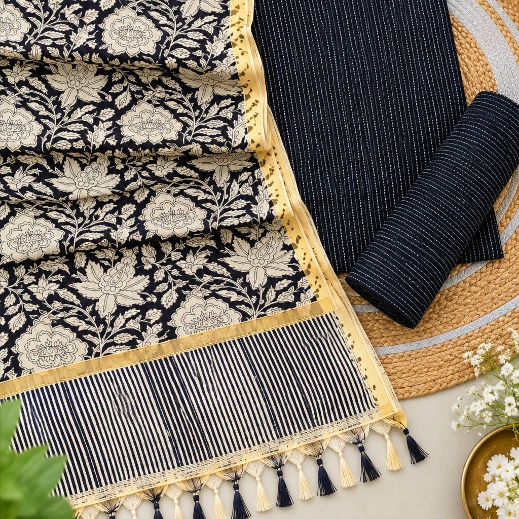 ✨Kantha Cotton Suit - Photo 1