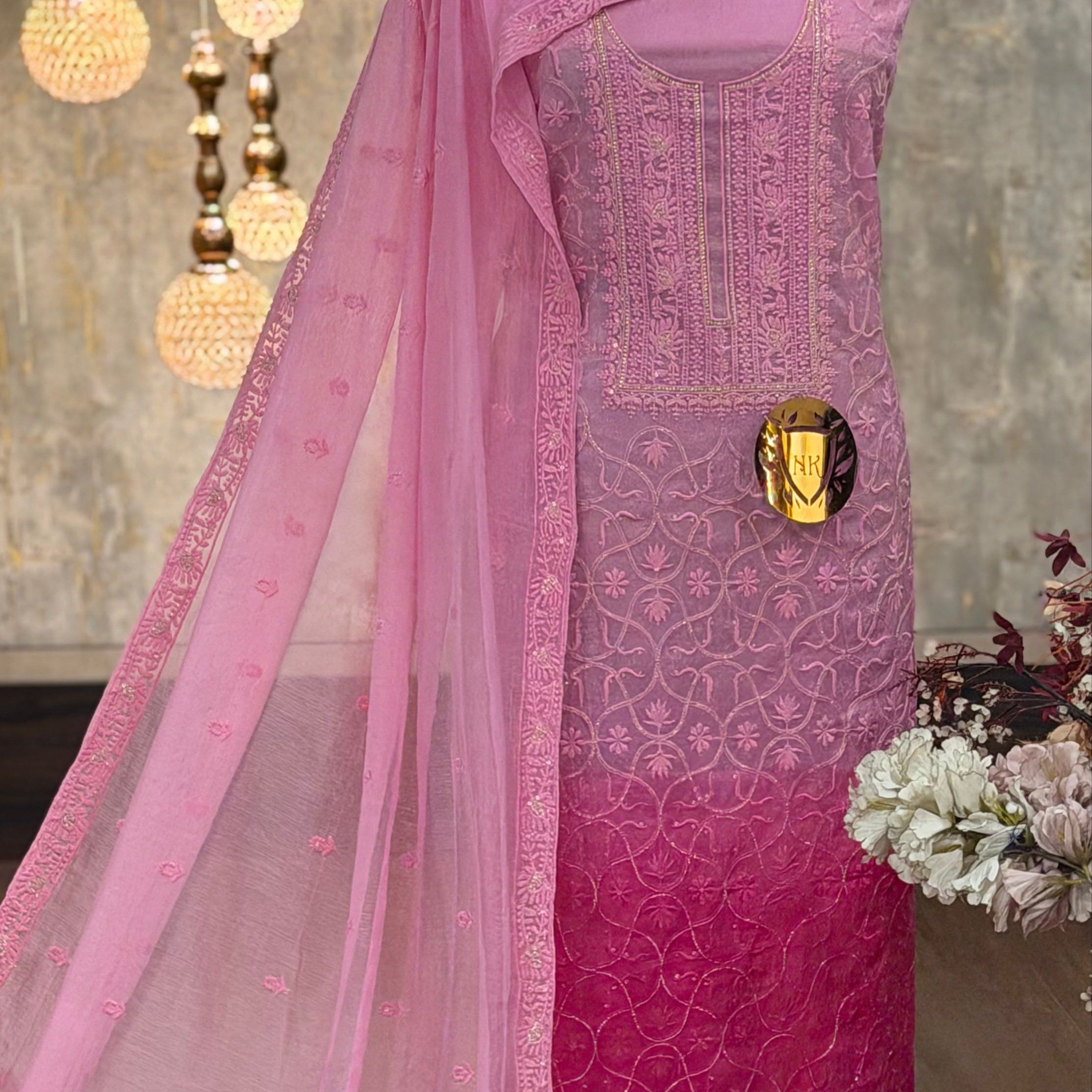 Mal Chanderi Suit - Photo 1