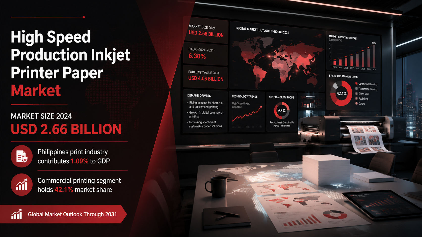 High Speed Production Inkjet Printer Paper Market market research
