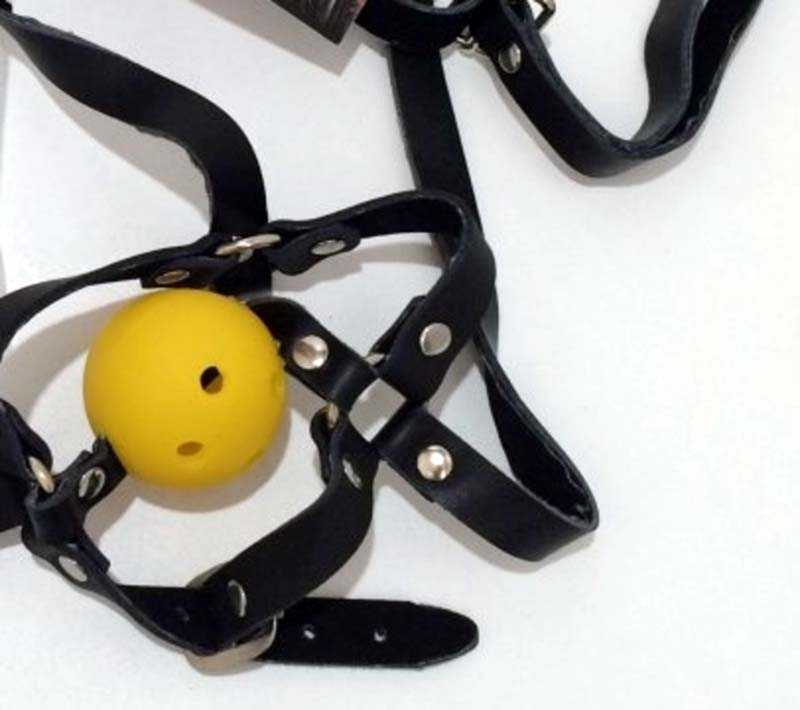 latex bondage ball gag