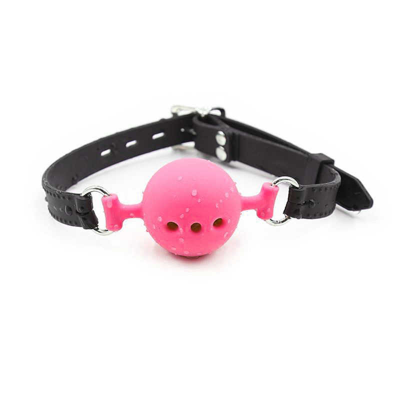 pink ball gag bondage