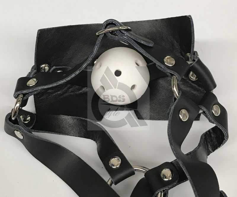 Muzzle Ball Gag Head Harness | Bondage Gear Store