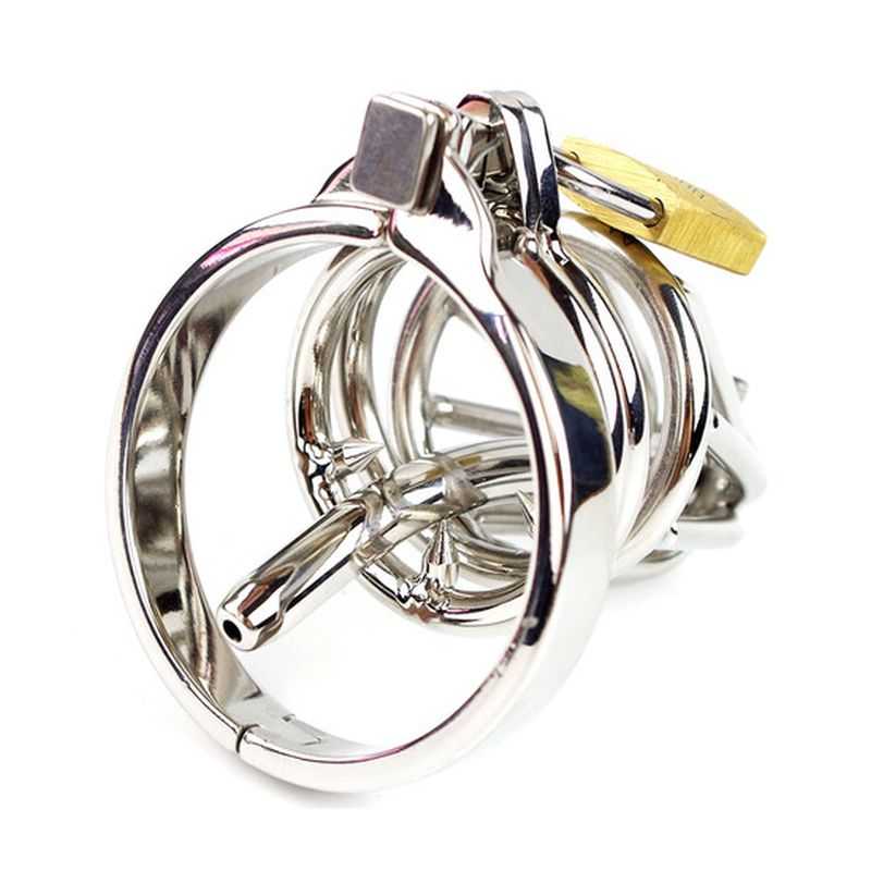 Cock Ring Chastity Device With Catheter Tube Cock Cage And Male Chastity 1065