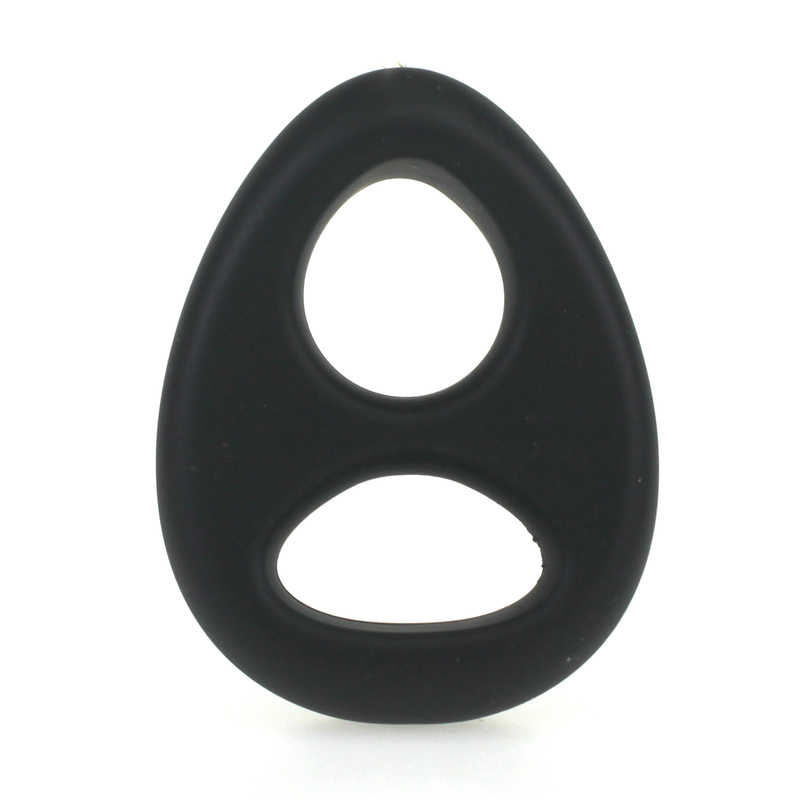 Soft Silicone Double Hole Cock Ring X Men