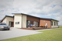 Grupinio gyvenimo namai Norkaičių k. šalia Tauragės pastatyti prieš 1,5 metų. /