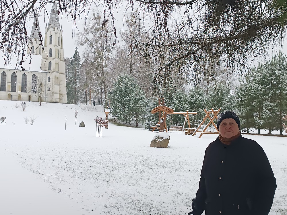 Krikštonių kaimas. /