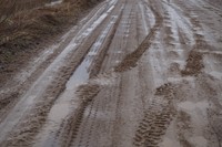 Prasti keliai Tauragės rajone. /