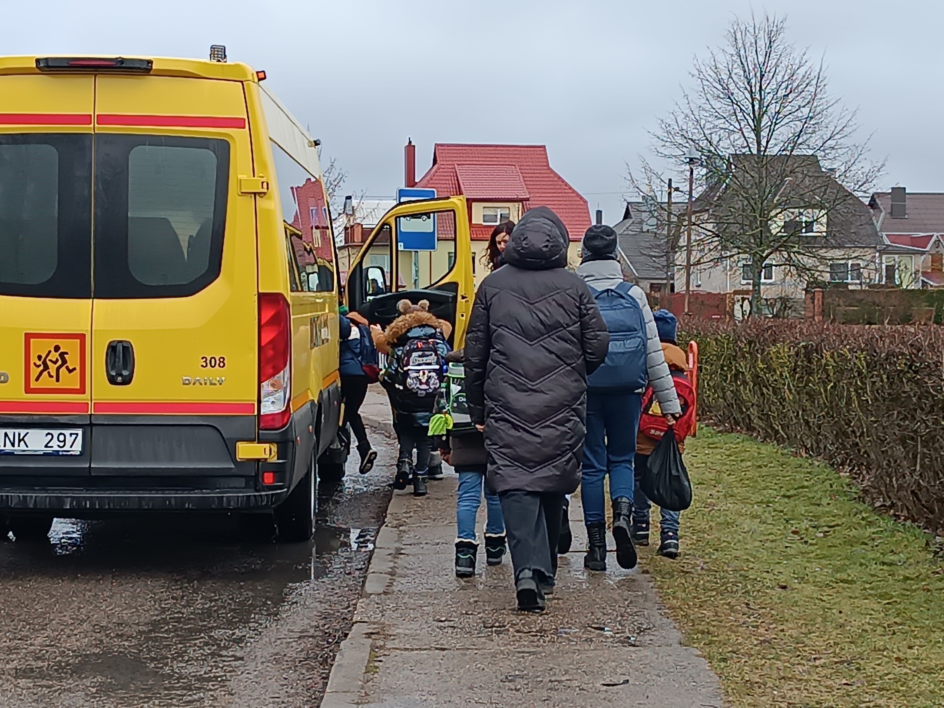 Mokyklinis autobusiukas. /
