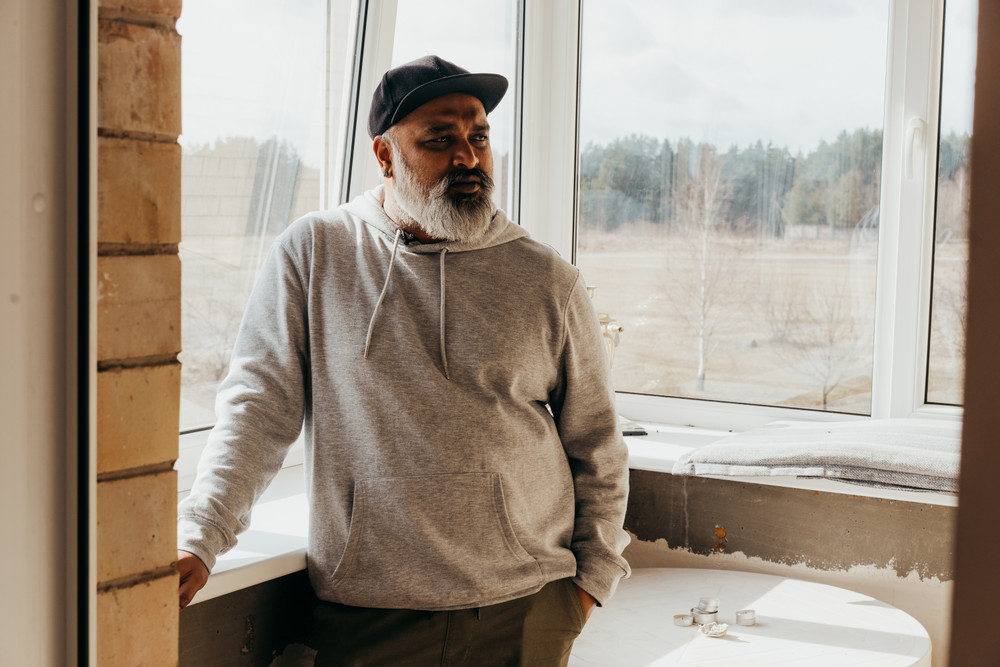 Daršanas kuria namus Pabradėje. /