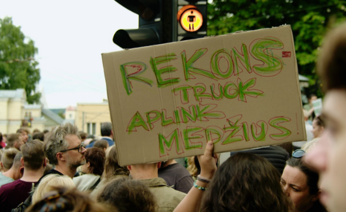 Žaliasis Lietuvos miestų rūbas įstrigo trinkelėse?