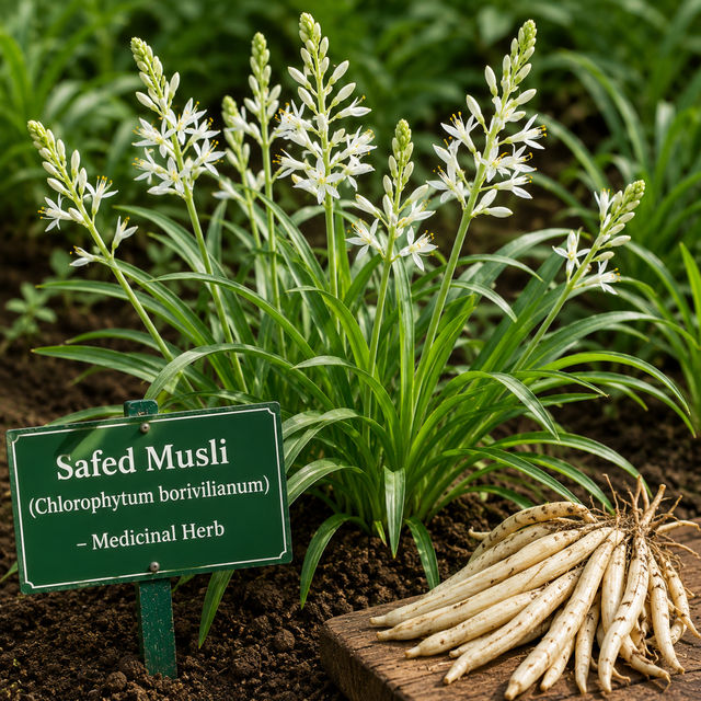 Safed Musli (Asparagus Musli)