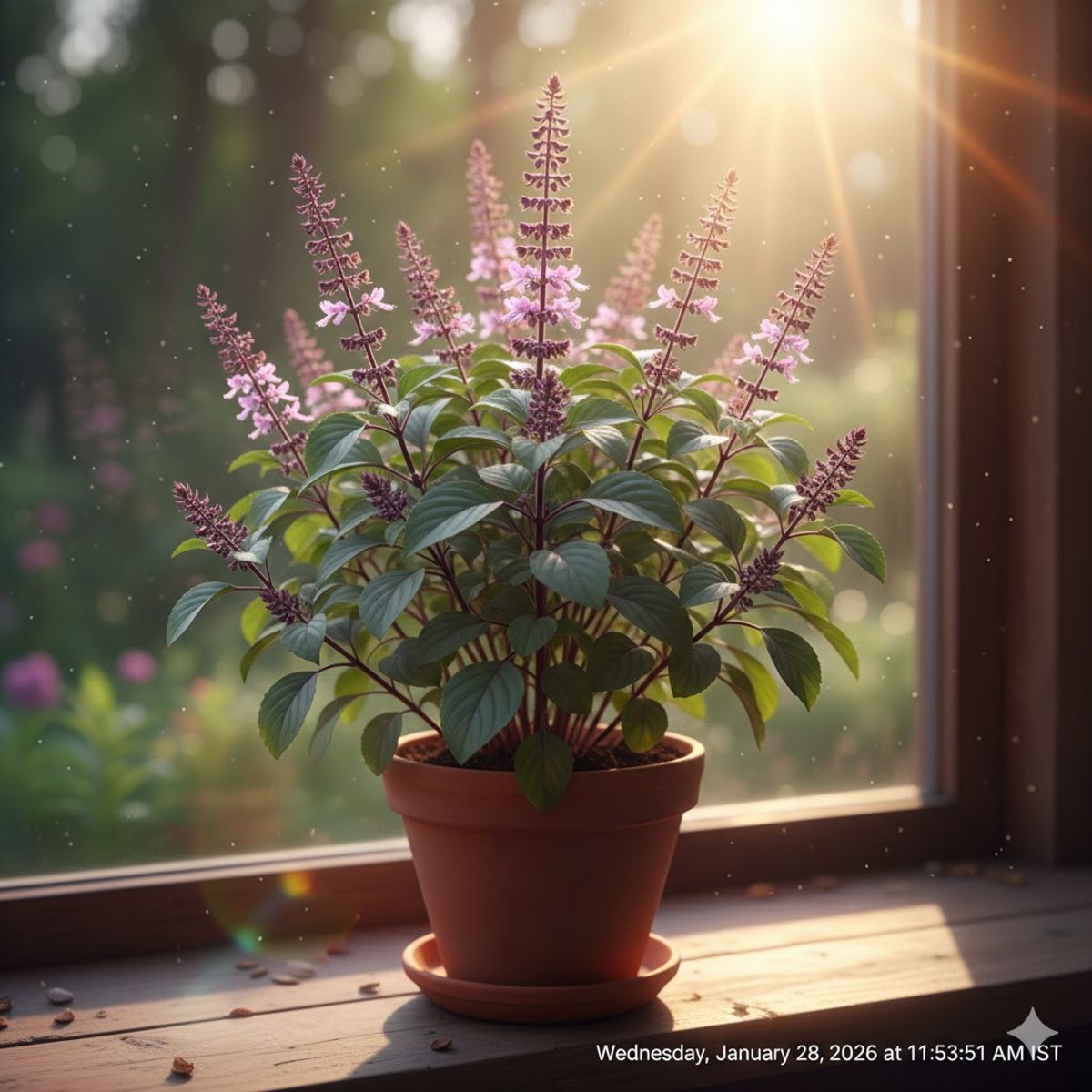 Tulsi (Flowering)