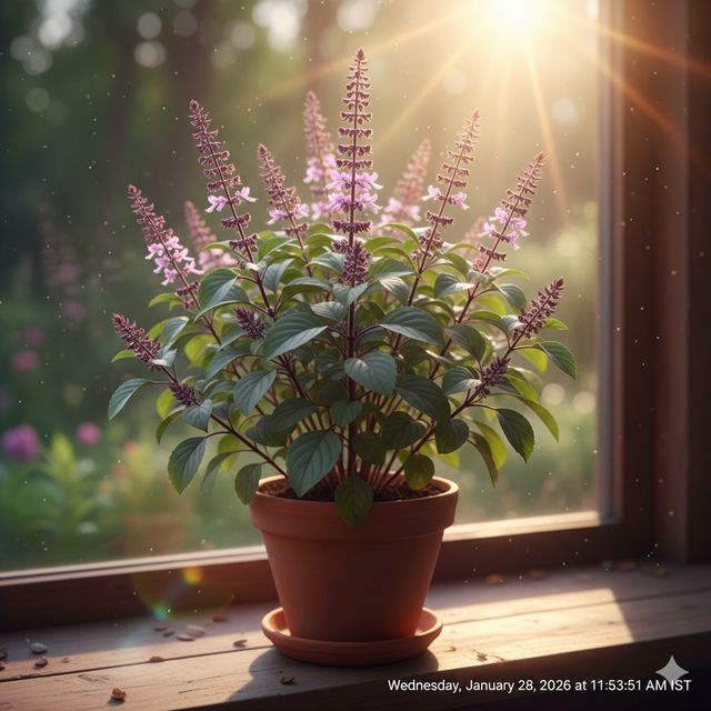 Tulsi (Flowering)