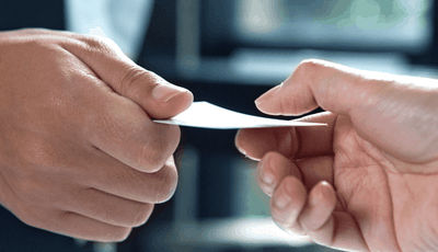 business card exchange