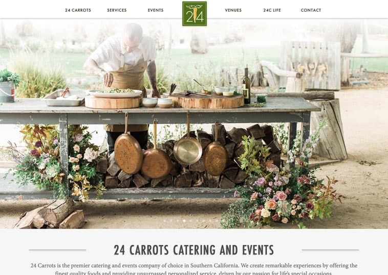 37 Awesome Catering Websites - Nuphoriq