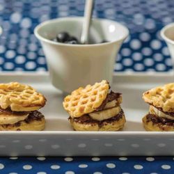 Bite Sized Waffle Sandwiches NYC Catering