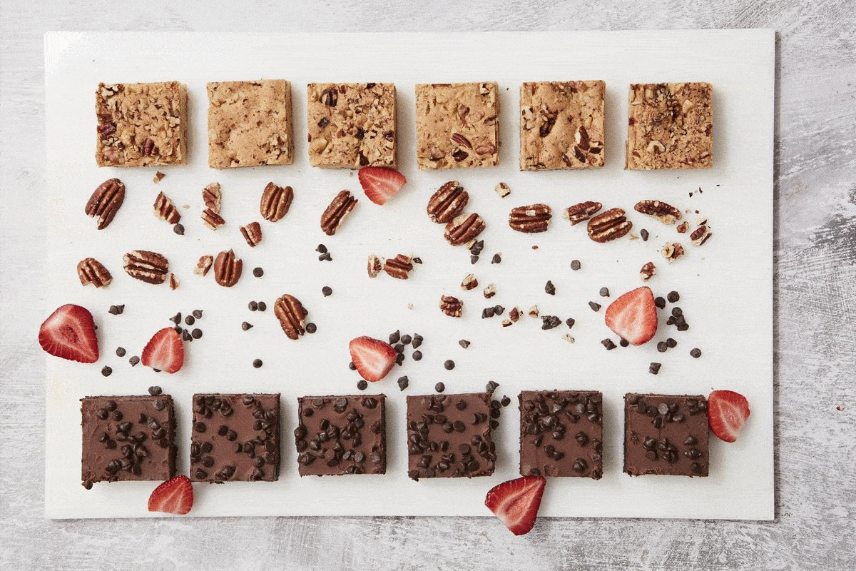 GIF of Chocolate Brownies and Pecan Butterscotch