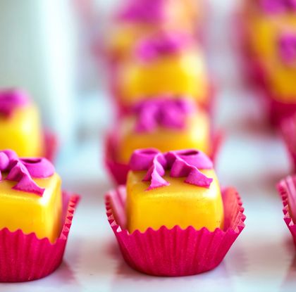 Yellow Petit Fours NYC Catering