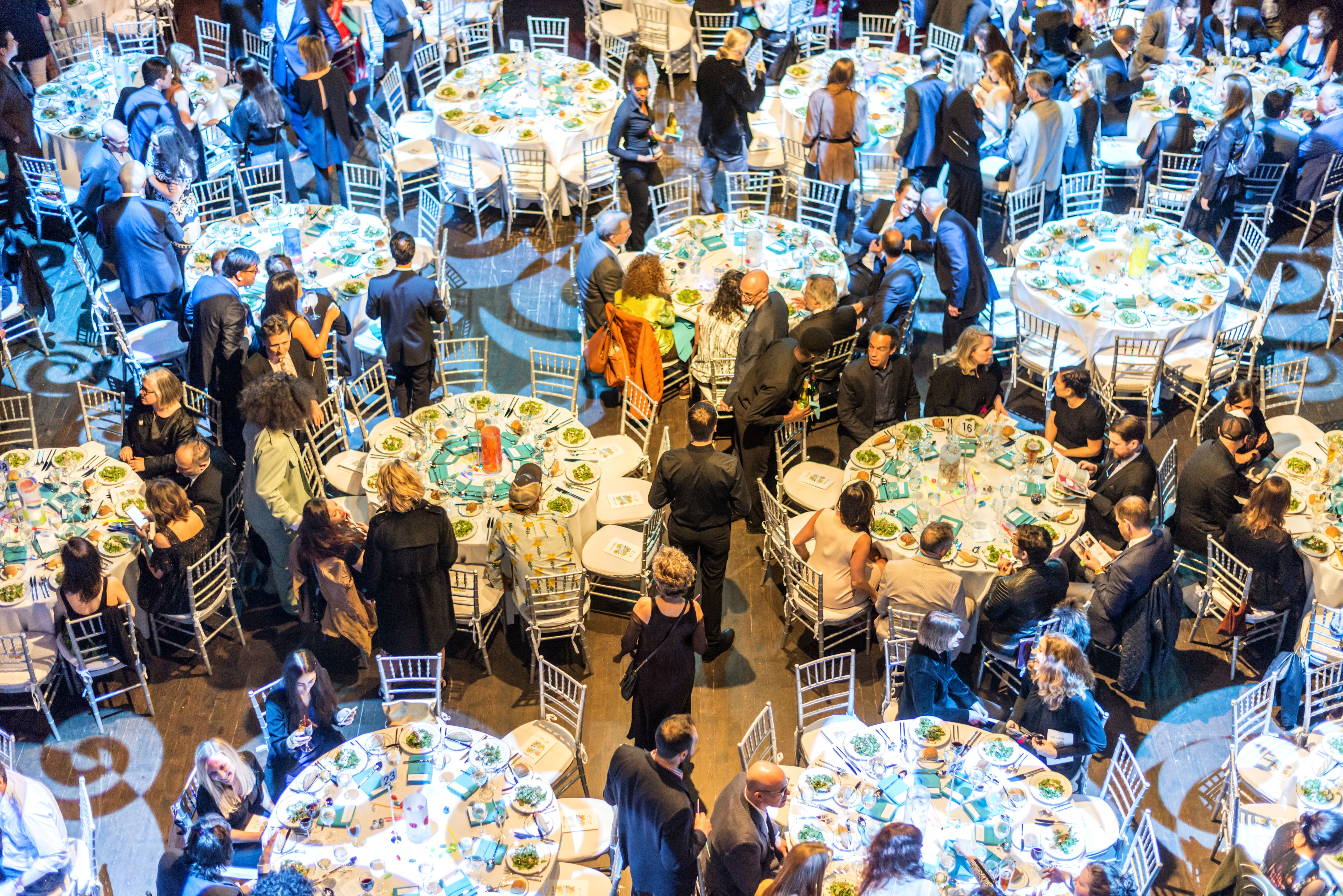 Corporate Dinner Event Utilizing Round Tables