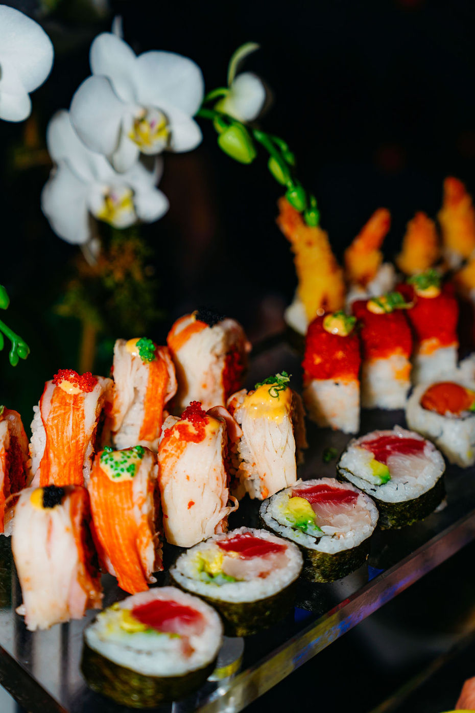 nyc corporate cocktail party sushi catering
