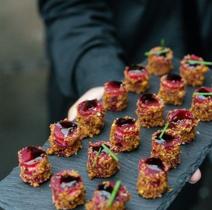 nyc wedding catering passed appetizer